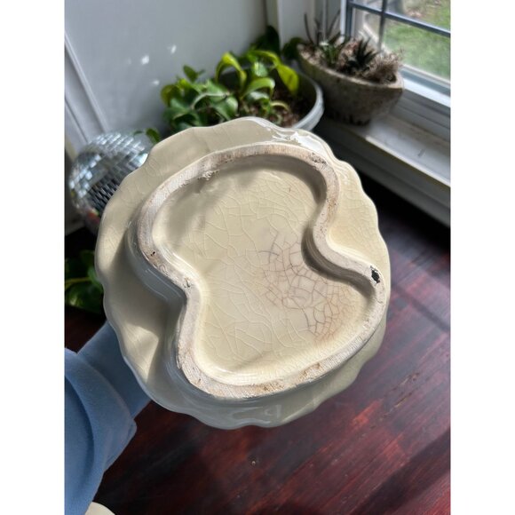 Vintage ACPO American Pottery Co. Ceramic white Dutch girl cookie jar - Picture 8 of 10